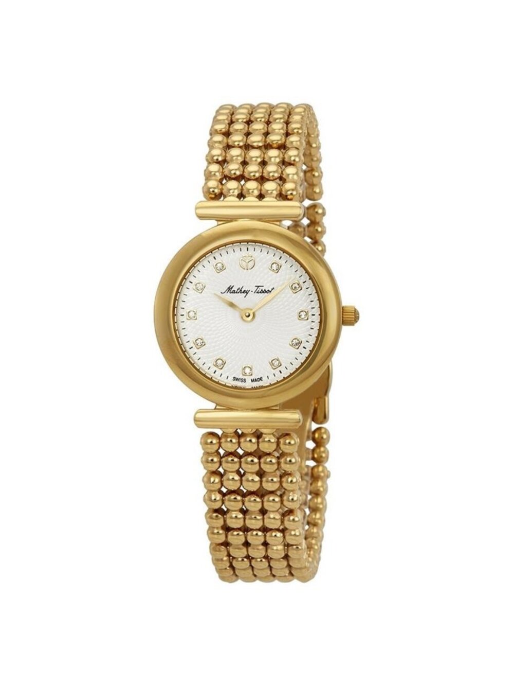 NWT Mathey-Tissot Allure Crystal White Dial Ladies Watch